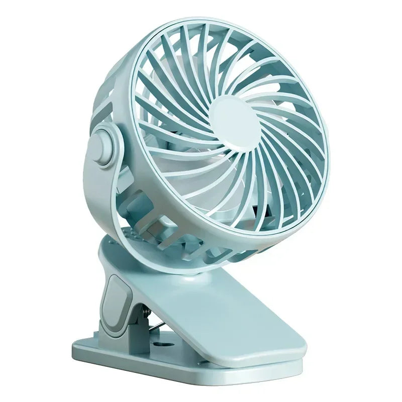 Portable Clip on Fan USB Desk Fan 3 Speeds Quiet Wind 360° Rotate Personal Electric Fan Standing fans For Office Student Deskto