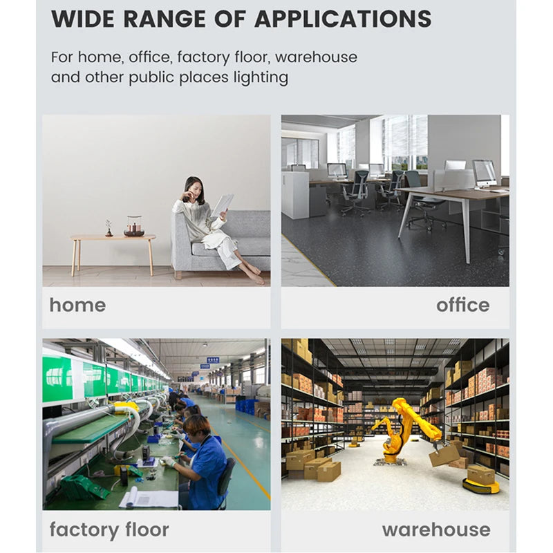 E27 Fan Shape Foldable  LED Bulb AC85-265V  Deformation for Home Ceiling Lights Warehouse and Garage White Light 6500K Bulb