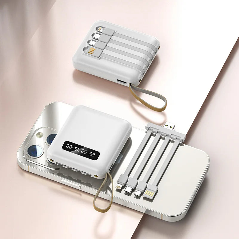 New Mini outdoor power bank 20000mah portable charger with flashlight charger external battery pack mobile universal power bank