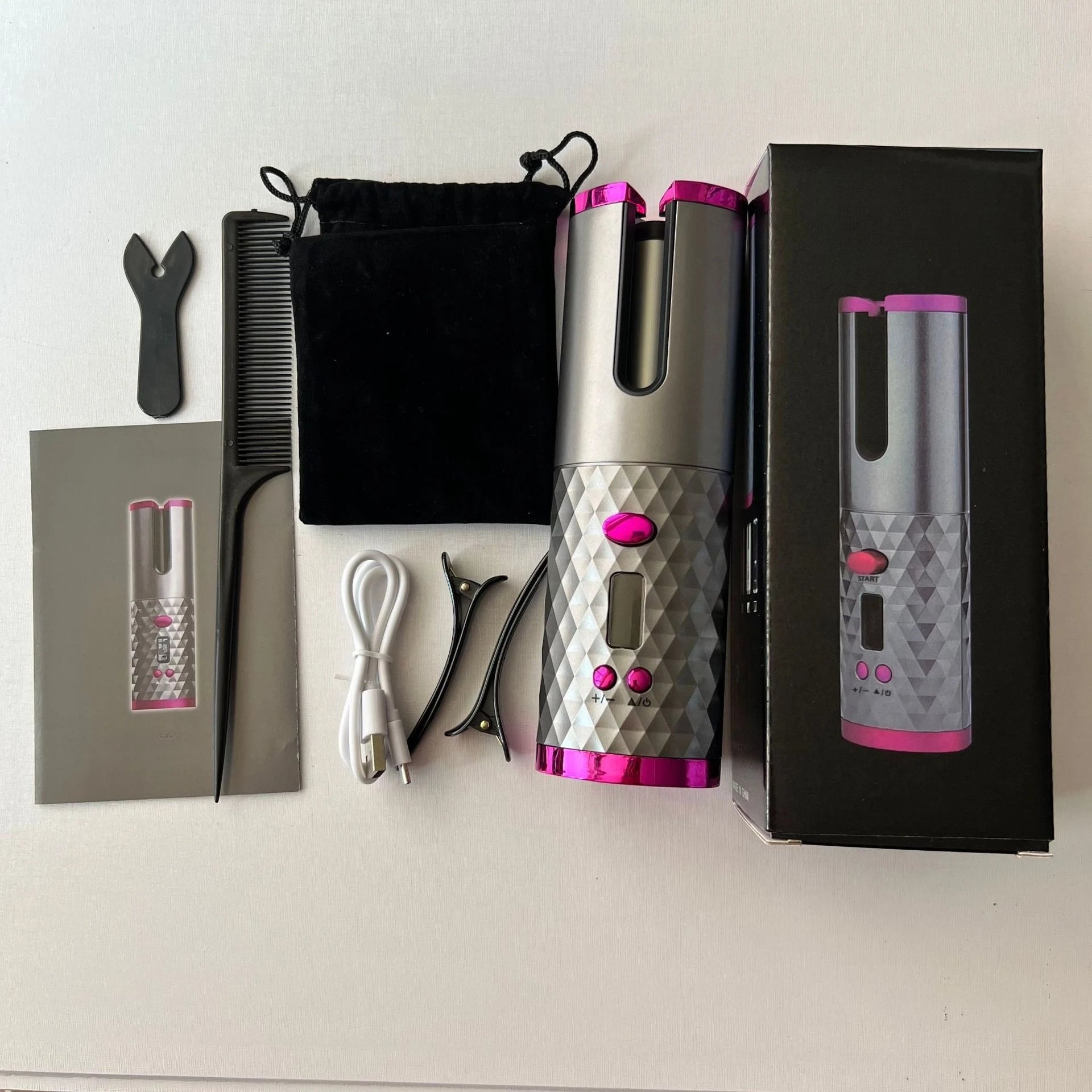 USB curling iron/wireless curling iron rechargeable hot-selling automatic curling iron