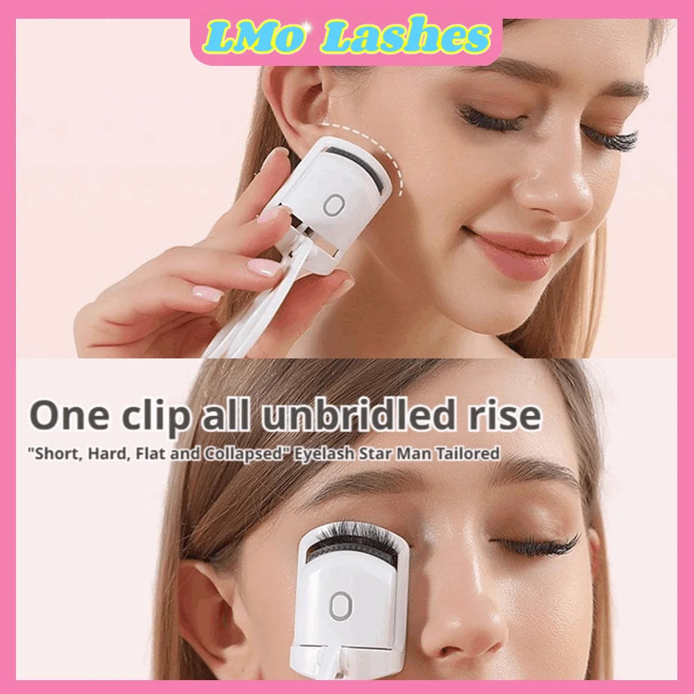 Electric Eyelash Curler, Modern Beauty Eye Instrument for Home Long-Lasting Curl Electric Eye Lash Perm Eyelashes Clip Beginners
