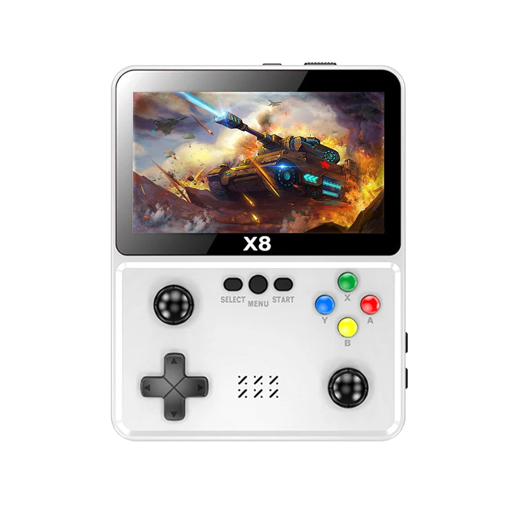X8 Handheld Game Player Dual Joystick Handheld Game Station Console 10 Simulators Retro Video Games Player 8G Built in 2000 Game