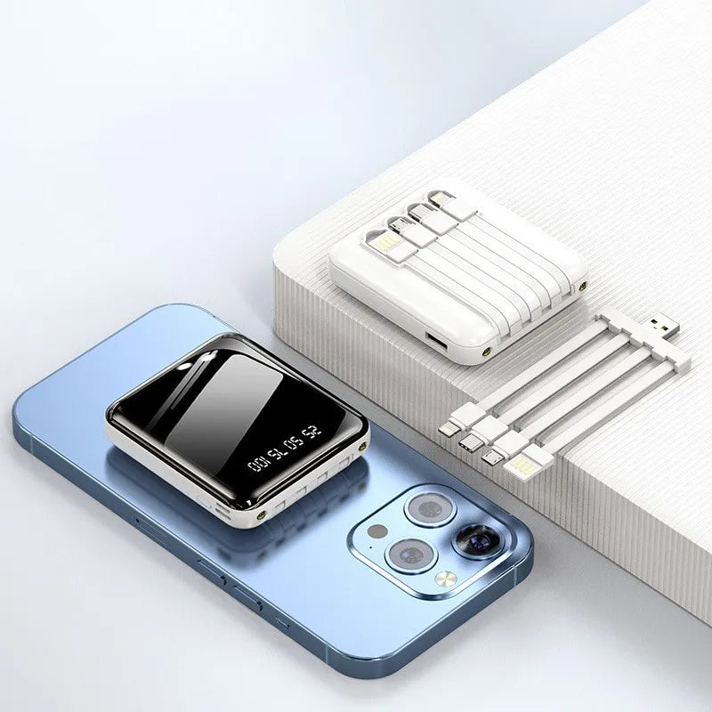 New Mini outdoor power bank 20000mah portable charger with flashlight charger external battery pack mobile universal power bank