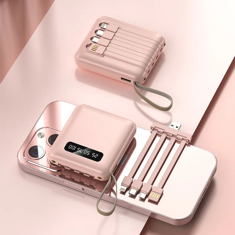 New Mini outdoor power bank 20000mah portable charger with flashlight charger external battery pack mobile universal power bank