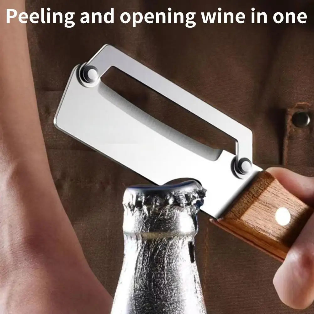 2026 Wooden Multi Functional Vegetable Peeler With Ergonomic Handle For Peeling And Slicing Fruits And Vegetables Durable Smooth