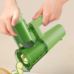 Electric Vegetable Cutter Interchangeable Mini Food Cutter Handheld Vegetable Cutter Single-Press Function for Home Bar