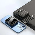 New Mini outdoor power bank 20000mah portable charger with flashlight charger external battery pack mobile universal power bank