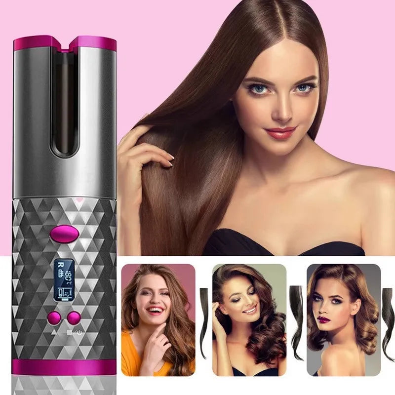 USB curling iron/wireless curling iron rechargeable hot-selling automatic curling iron