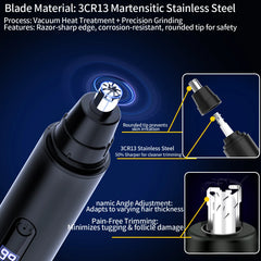 Nose Hair Trimmer USB Rechargeable Trimmer For Nose Electric Shaver Trim Nose Hair For Women And Men